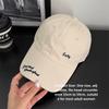 Small Letter Embroidery Embroidery Baseball Cap Peaked Sun Hat  Casual Outings