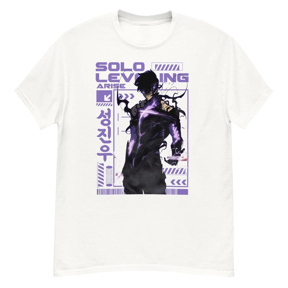 Solo Leveling Tshirt Anime Unisexga Sung Jinwoo S