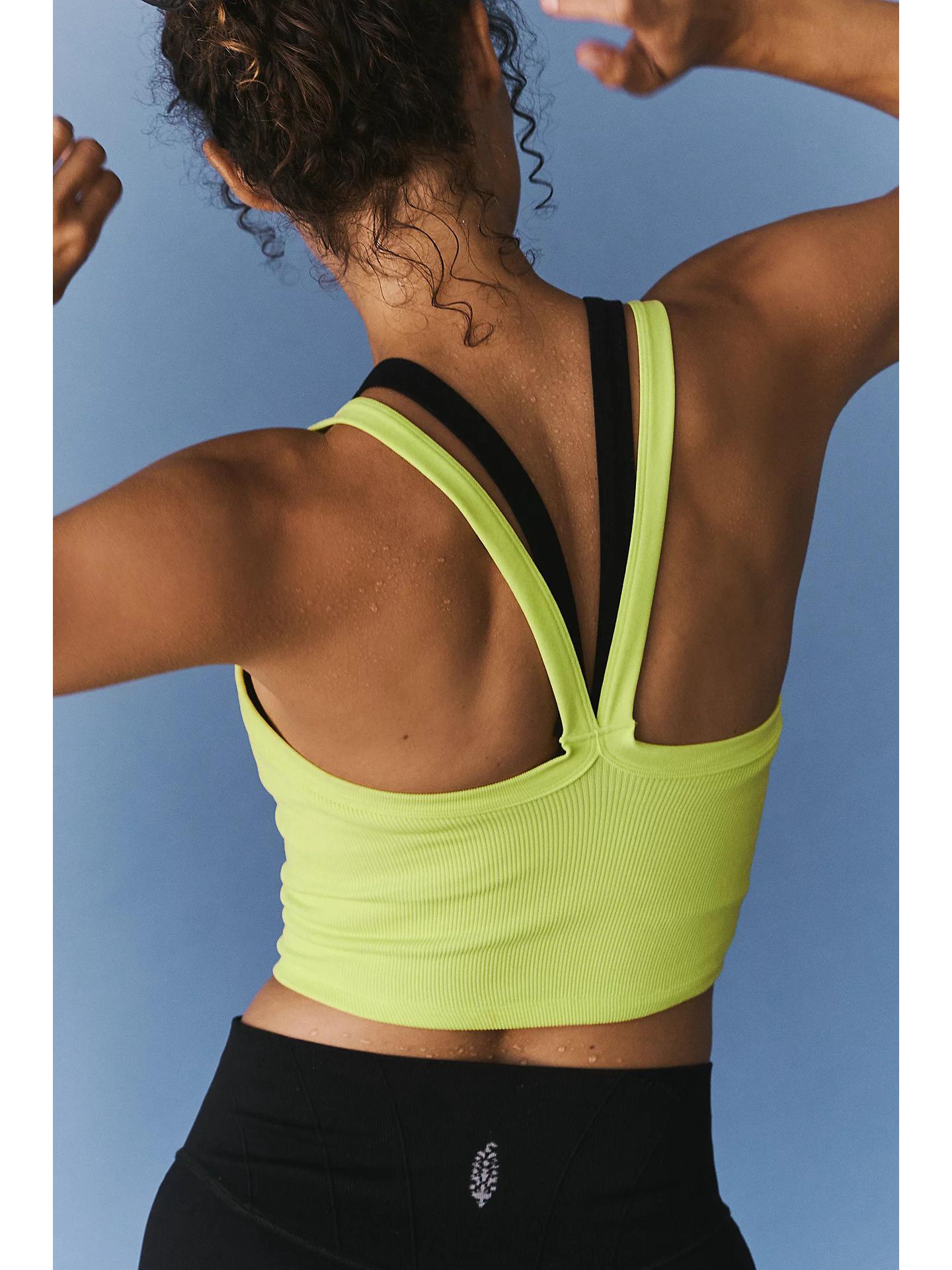 

Seamless European Strappy Camisole & Yoga Bra Set Small