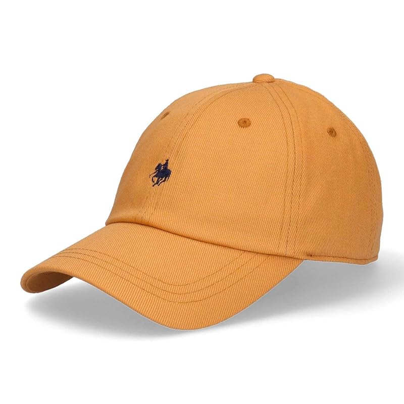 

[Polo BCS] basic logo low cap hat cap size adjustable (mustard)