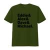 Eddie Alex Dave Michael Cotton T Shirt Vintage Washed Streetwear Slightly Unisex Casual Breathable Top For Everyday Wear