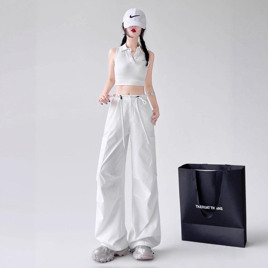 Girls Spring Outdoor Cargo Pants With Quick Dry Fabric For Casual Wear