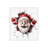 Santa Claus Christmas Design Toilet Stickers Waterproof for Toilets and Bathrooms DIY Glass Window Universal Vinyl Decals