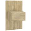 Headboard with Nightstands Sonoma Oak Wood Based Panel