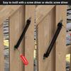 skysen 14" Fence gate Spring self Closing and Adjustable for Wooden or Vinyl Fence,Carbon Steel,Black(gate spring-14)