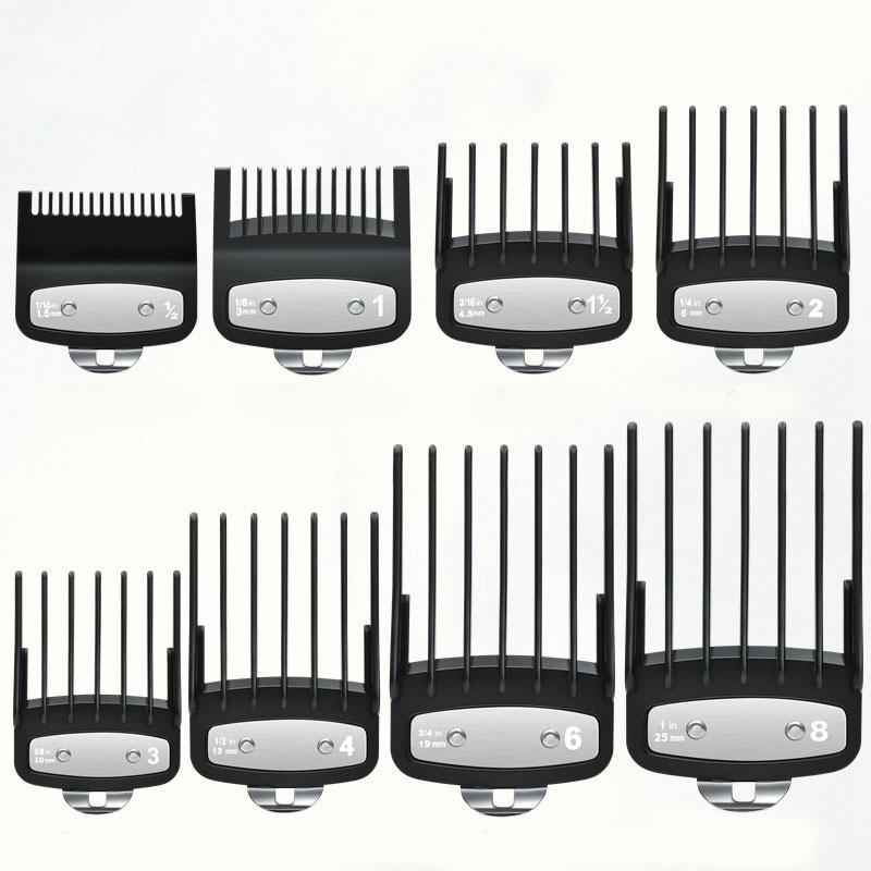 4/8Pcs Professional Barber Hair Clipper Guide Combs For Trimmer Attachment Hair Cutting Guide Replacement Set Limited Comb Salon
