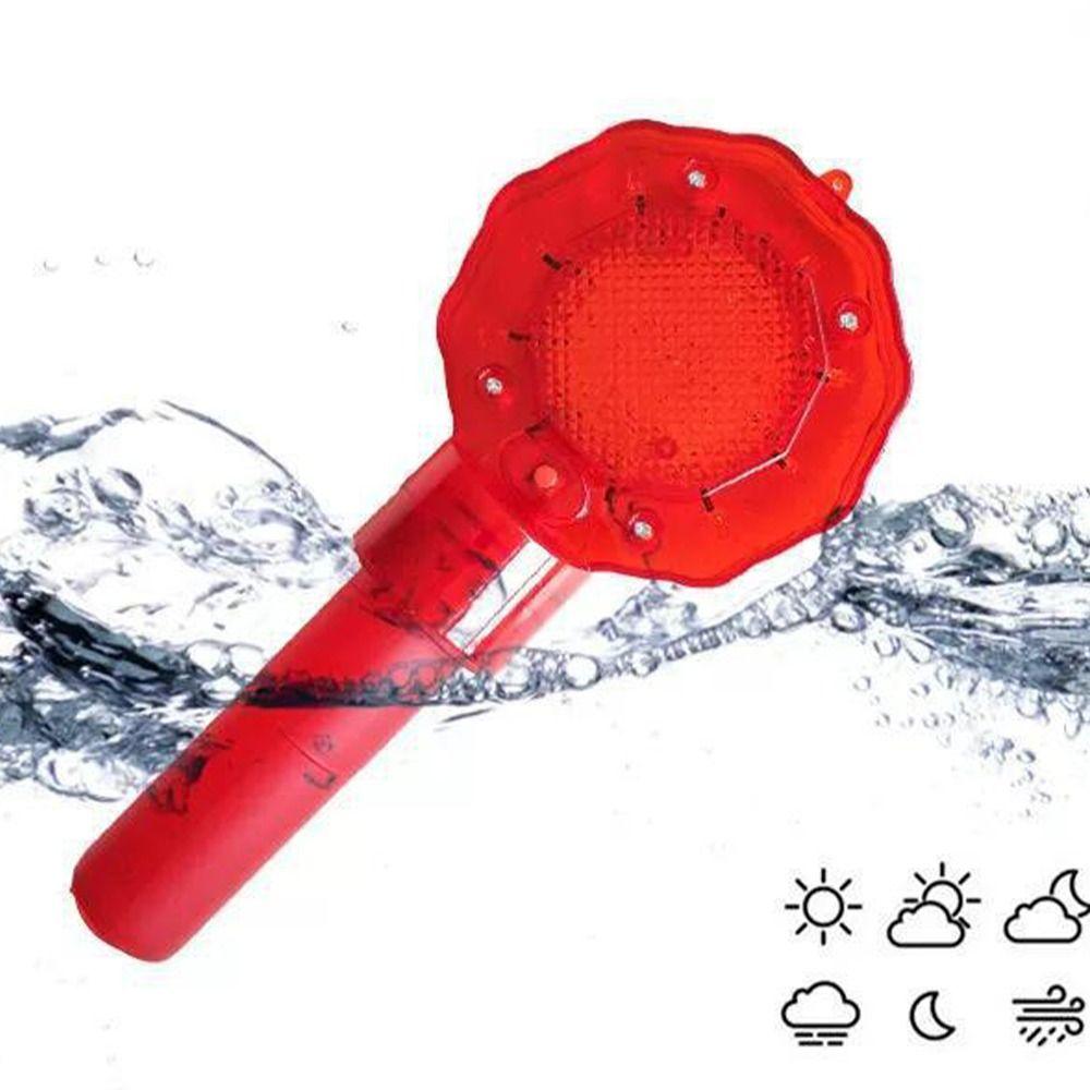 Red Plum Blossom Warning Light Handheld LED Strobe Light Emergency Flashing Light  Engineering