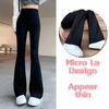 FiveFive Women Flare Pants Slim High Waist Solid Sexy Shark Flare Pants Fashion Casual Streetwear Elastic Butt Lift Skinny Leggings