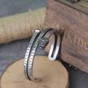 Nordic Viking Rune Dragon Bracelet Adjustable Cuff Bangle with Valknut Stainless Steel Men Jewelry Gift Box