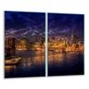 Glas-Schneidebrett 2x 30x52 Landschaft
