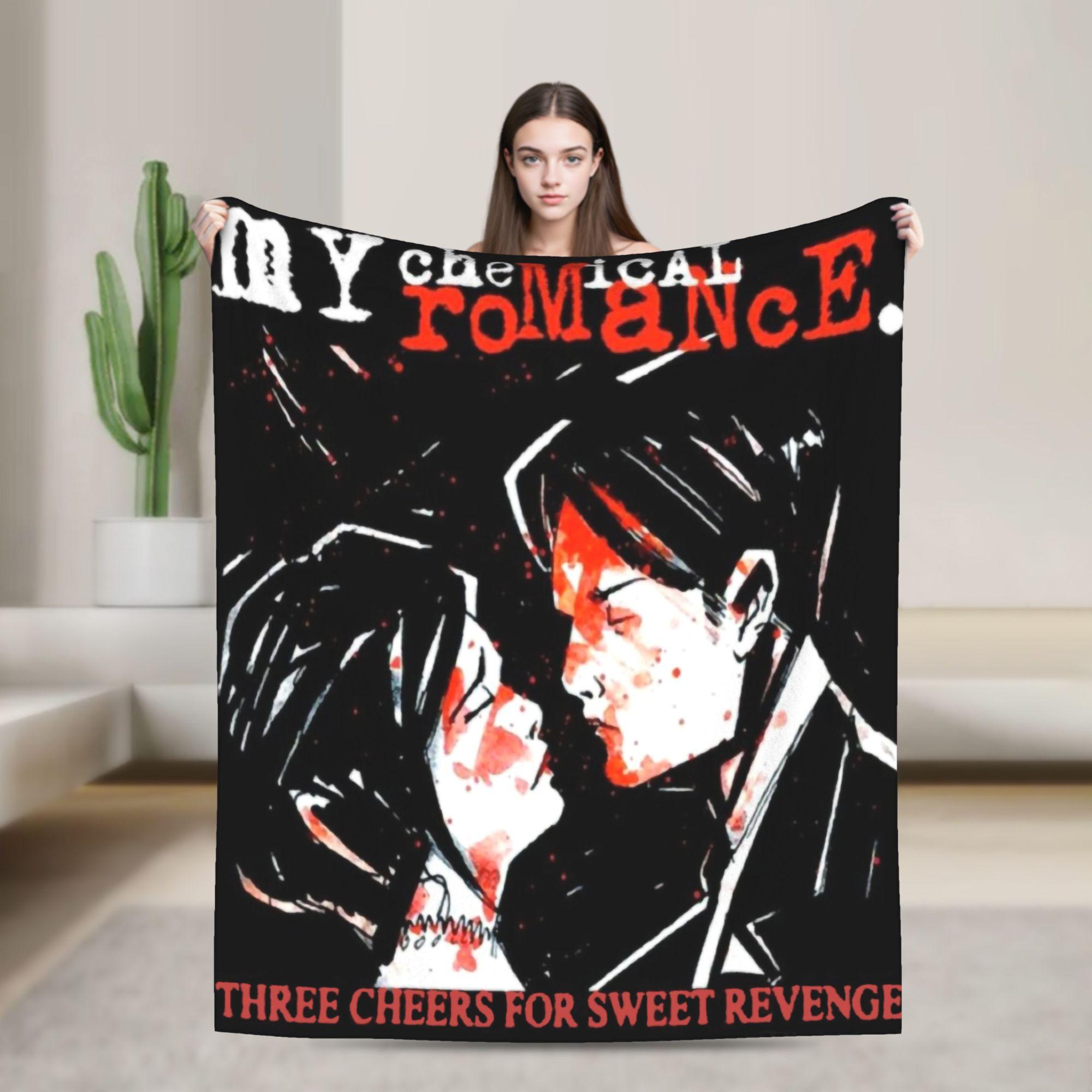 My Chemical Romance Blankets Punk Music Flannel Funny Breathable Throw Blankets for Bedspread Decoration 75x90cm