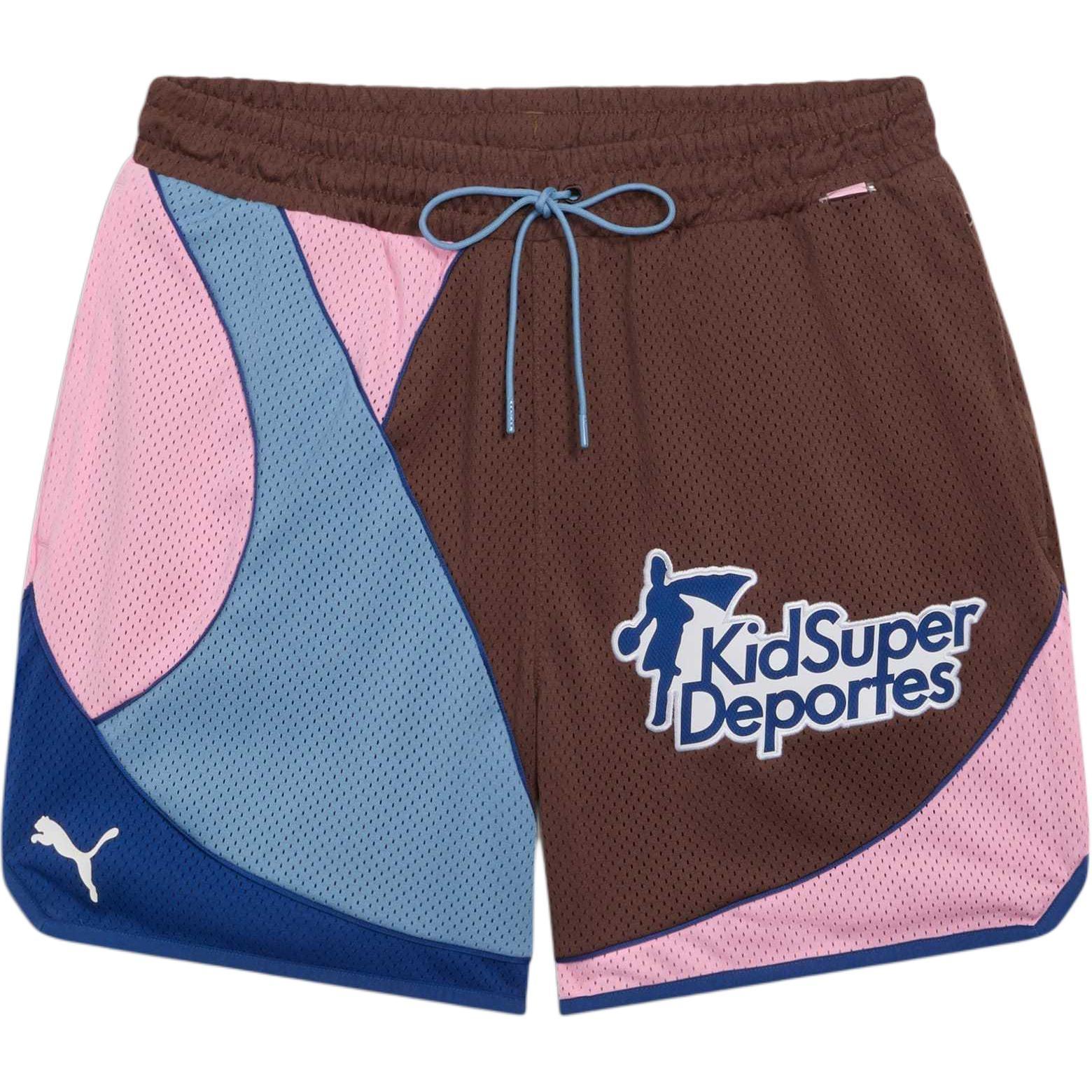 PUMA Hoops x KidSuper Shorts  Chestnut Brown  Men s 627858-01 L