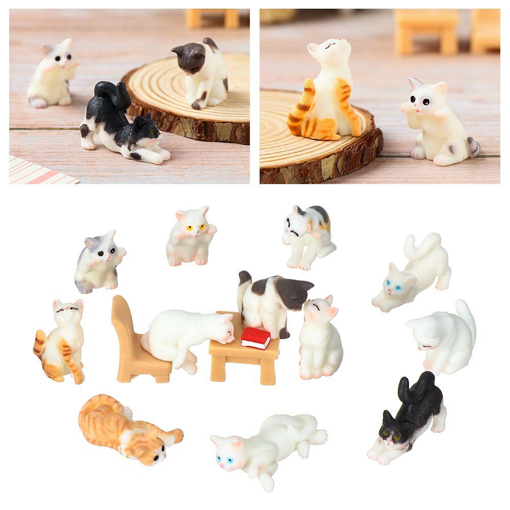 Decorations Crafts Cute Cartoon Micro Landscape Ornaments Cat Simulation Animal