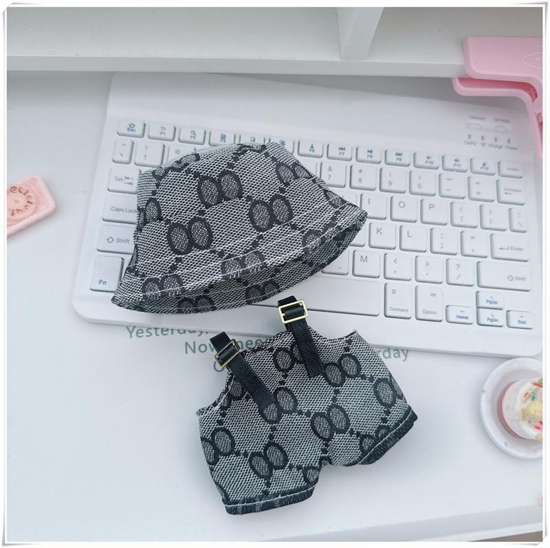 For Labubu 15-17 Cm V1v2 Outfit Accessories Mini Hat Overalls Set Decoration Small Clothes Children's Toys Birthday Gift