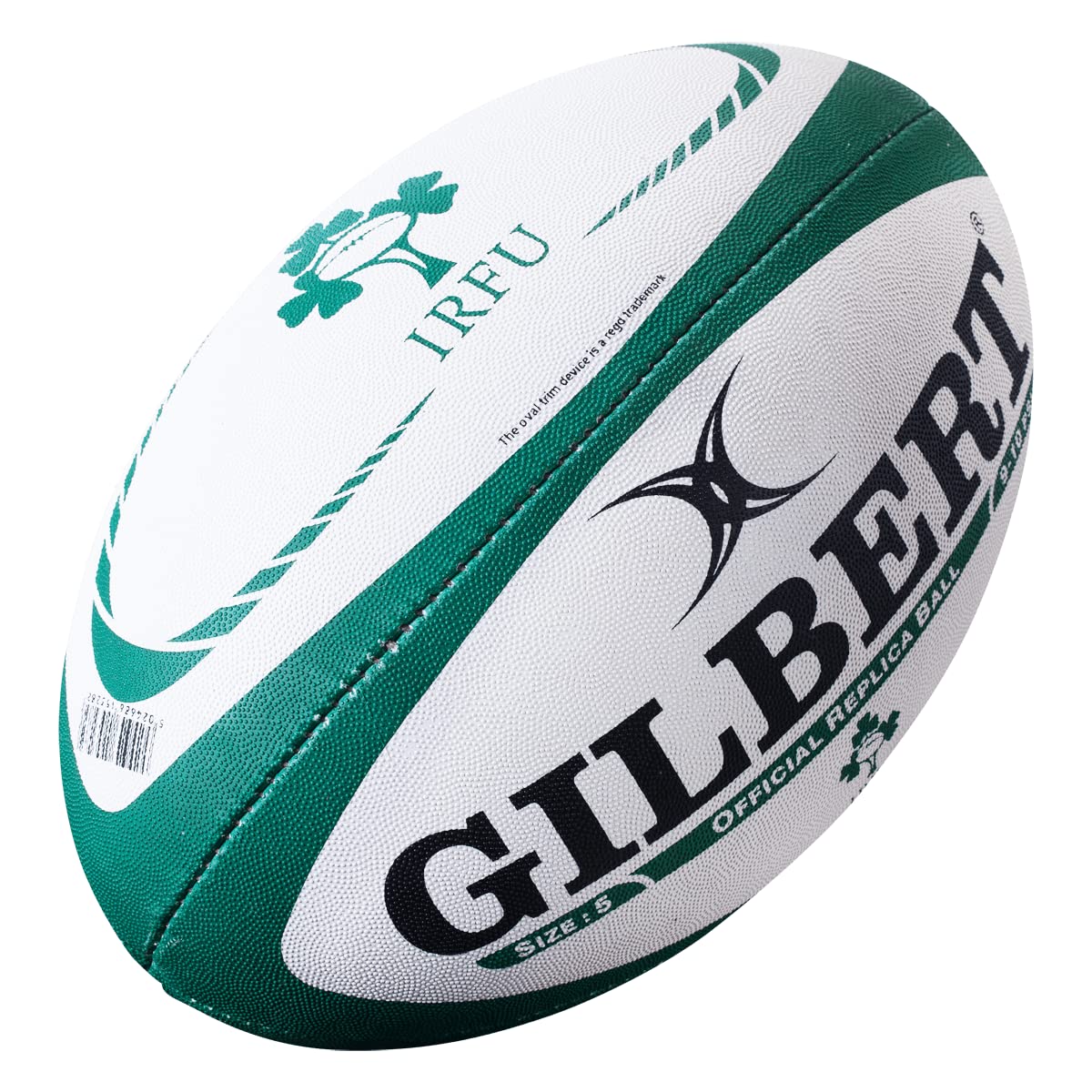 (5, White) - GILBERT Ireland International Replica Rugby Ball