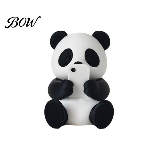 Decorative Figures for Study 3D Printed Panda Ornaments, Cute & Pillow Desktop Figurine, Stress Relief Sculpture Car Interior Styling Ornaments