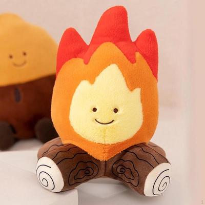 Campfire Shaped Plush Toy Lifelike Plushie Comfortable Kawaii Decoration Sofa Cushion for Bedroom