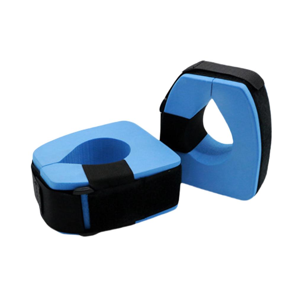 1Pair Foams Swim Aquatic Cuffs Ankles Arm Belt with Adjustable Webbing Swim Arm Band Float Hoop for Childrens Adult