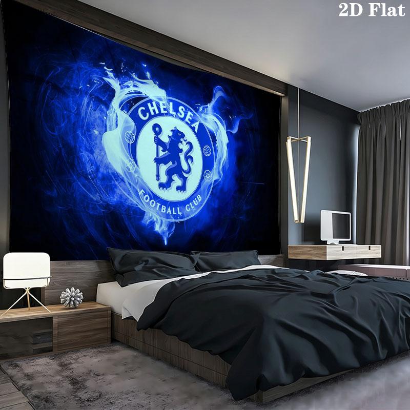 The Blues Wall tapestry, aesthetic printed fabric blanket, suitable for bedroom, living room, and home decor.