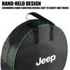 Car Charging Cable Storage Box Charger Cables Carry Bag Trunk Organizer For Jeep Compass Renegade Grand Cherokee Wrangler JK Rub
