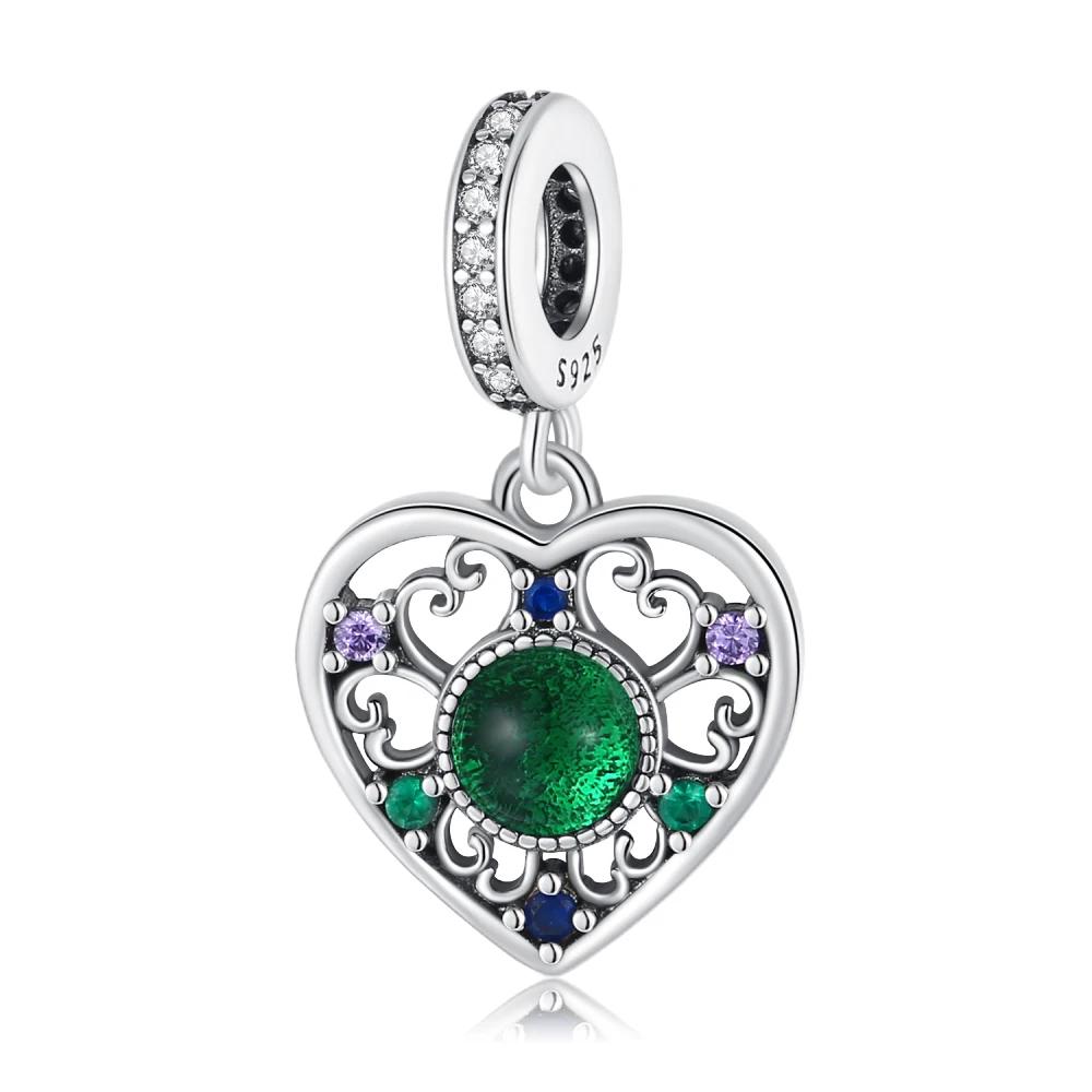 Exquisite Copper Original Red Heart Bicycle Love Couple Charms Beads Fit Bracelet Valentine'S Day Gift Women Jewelry Diy