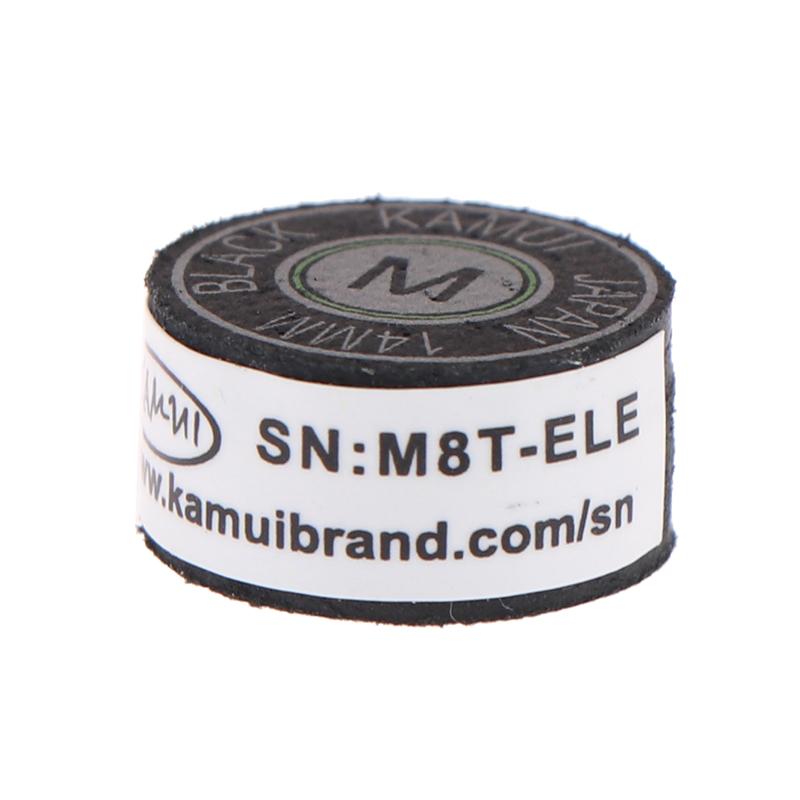 1Pc 14Mm Ss/S/M/H Cue Tip Quality Pool Billiard Leather Cue Tip Nine-Ball Cue Head Snooker Cue Tip Billiard Accessories