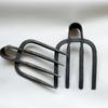 Hand-Forged Four-Tooth Steel Hoe Rake with Long Handle for Agriculture