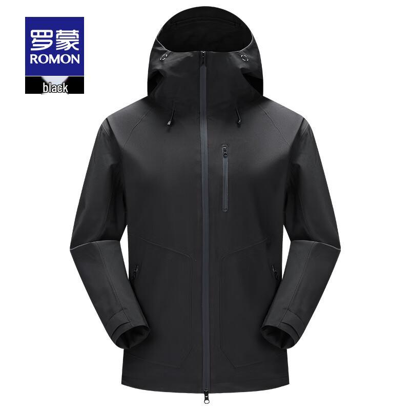 ROMON Unisex Casual Hooded Jacket