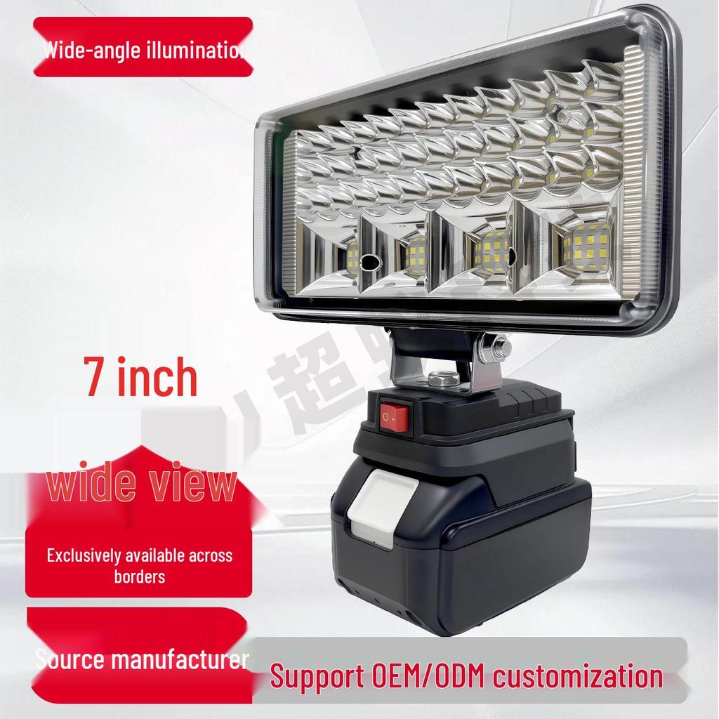 18V Makita-Compatible Lithium Work Light with USB Charging for Car Repairs and Emergencies