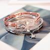 17KM Pentagramm-Diamant-Armband in Net Red Wild Rose Gold Studentin-Stern-Armband-Schmuck