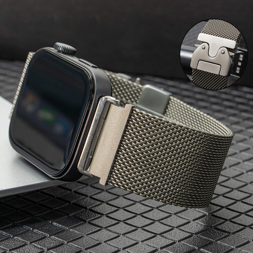 For Huawei Watch Fit 2 Strap Parachute Clasp Milanese Titanium Alloy Watch Band