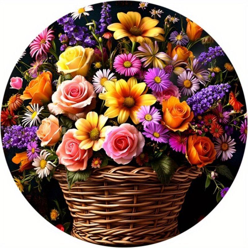 2D Flat Hanging Decorative Metal Sign Hand Painted Art