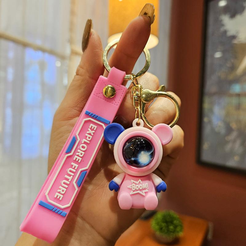 Reise zum Sternenhimmel Hase Astronaut Schlüsselanhänger Kreativer Auto-Schlüsselanhänger Anhänger Paar Geschenk Puppe Taschenanhänger