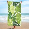Tropisches Bananenblatt-Print Strandtuch Mikrofaser Schnelltrocknend Sandfest Saugfähig Badetuch für Sommer Strand Pool Schwimmen