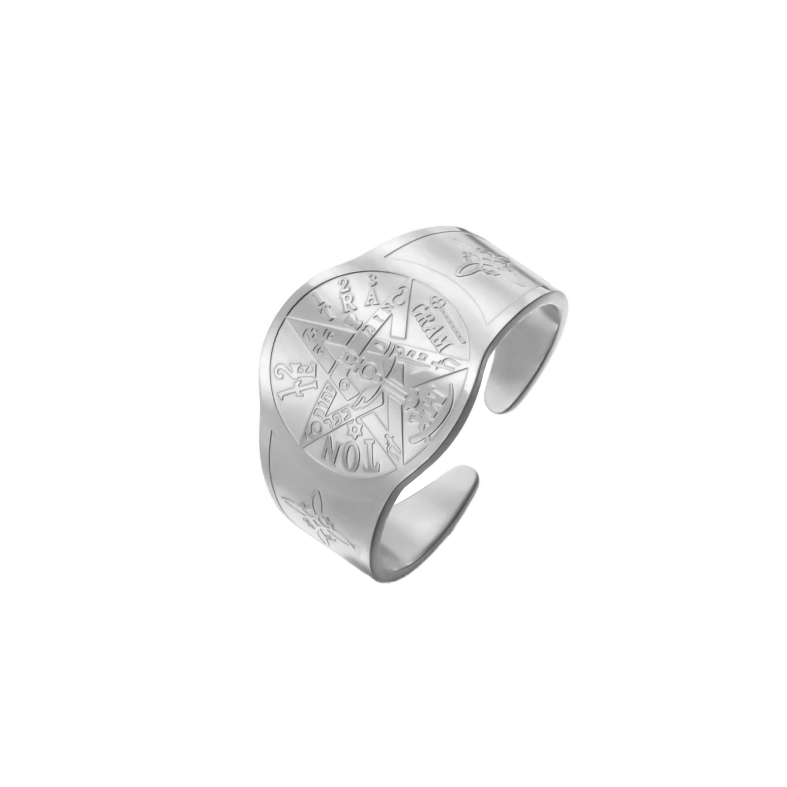 

LIKGREAT Witchy Knot Ring for Women Men Pentagram Gothic Rings Pagan Celtic Gift Stainless Steel Jewelry Valentine s Day Gift resizable