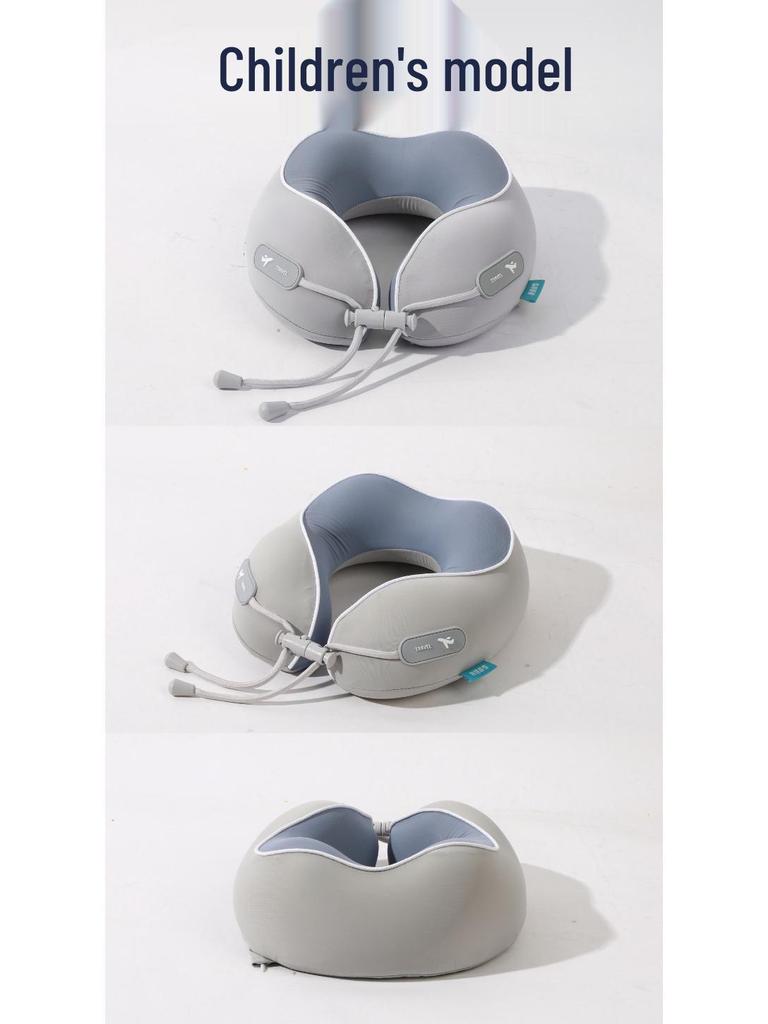 Portable U-Shaped Memory Foam Neck Pillow for Parent-Child - Foldable Travel, Airplane, Office & Nap Support