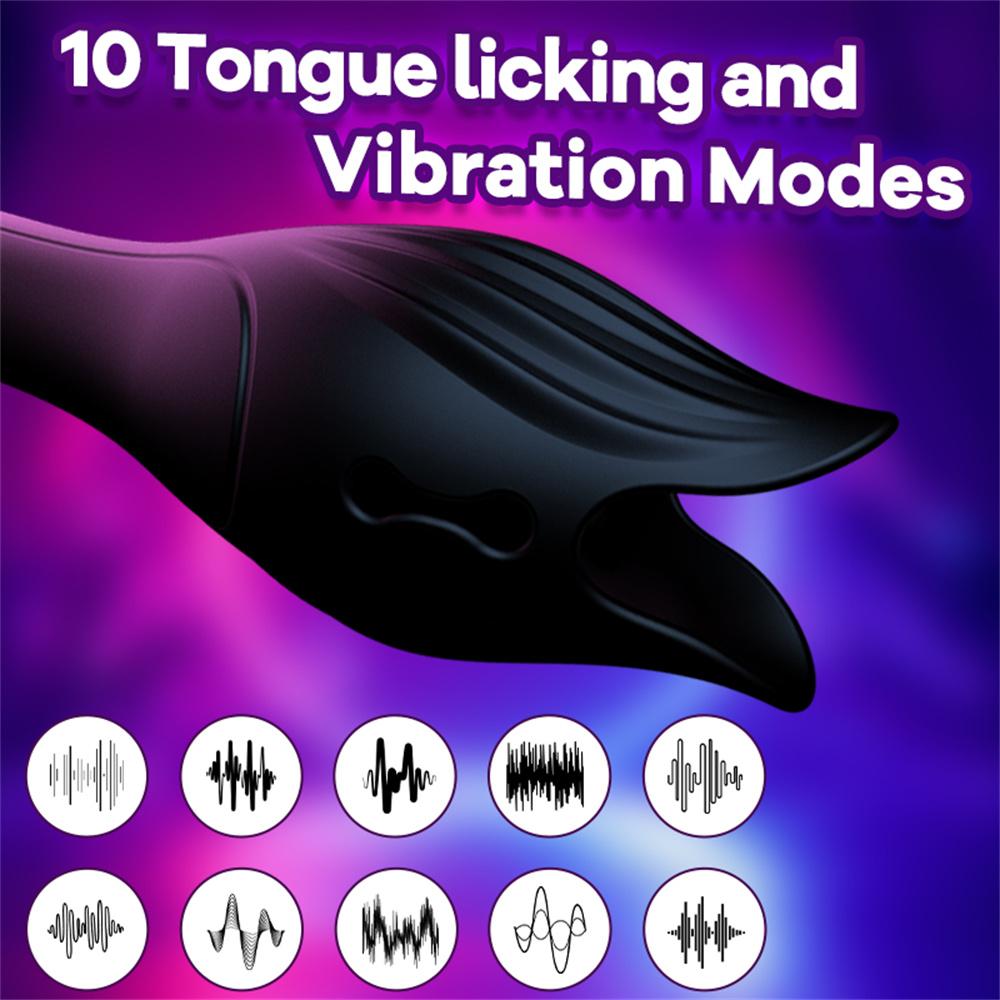 Male Masturbator Vibrator Penis Massager Glans Exerciser Delay Endurance Tongue Licking Stimulator Sex Toys for Men Couples