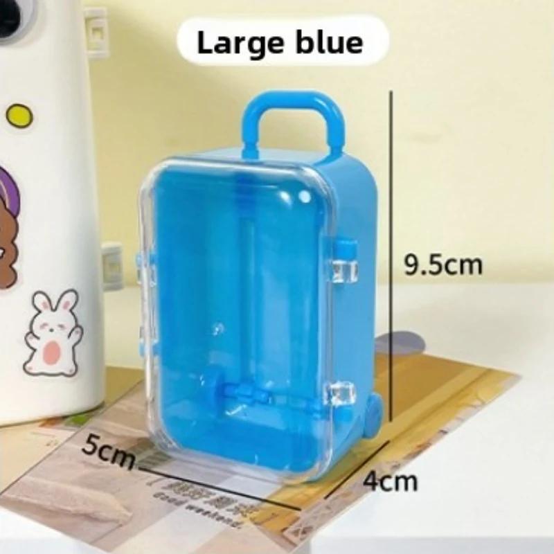 New Transparent Mini Suitcase Ultra Small Storage Box Minimalist Jewelry Desktop Organizer A Home Decoration Gift for Girlfriend