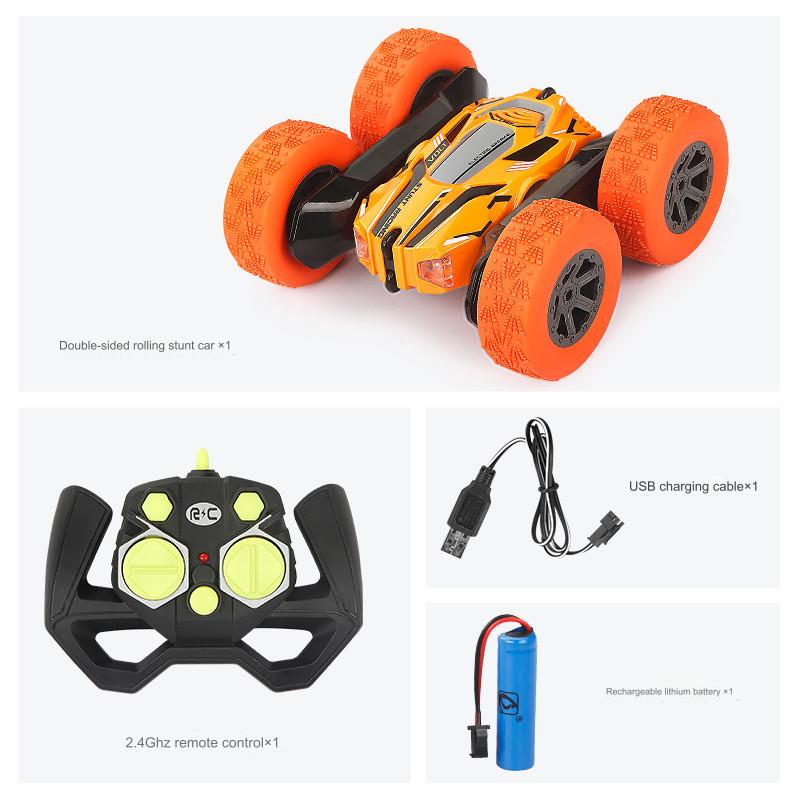 Cool Remote Control Stunt Car With 2.4g Wireless Double-sided Rotating Drift