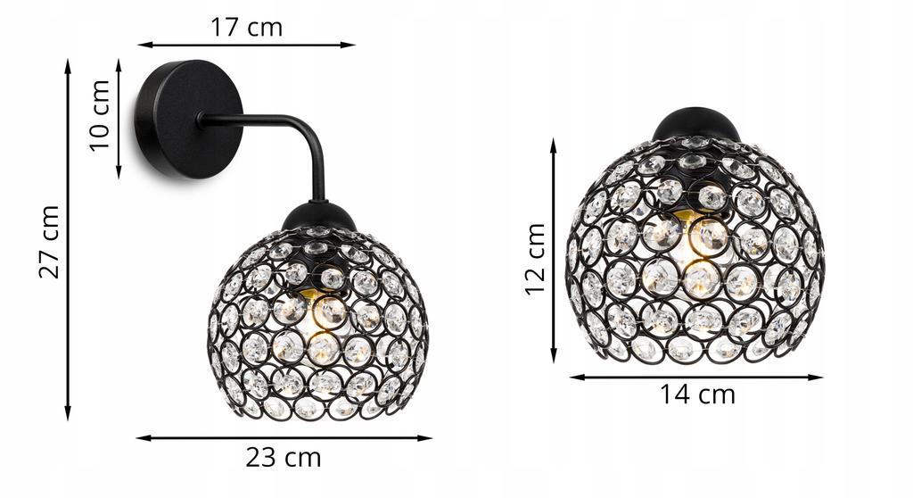 MODERNE KNKIET LAMPE ELEGANTE LED KRISTALLE