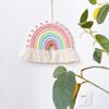 Ins Nordic Home Homestay Rainbow Children's Room Decoration Pendant Handmade Weaving Rainbow Fun Wall Decoration Pendant
