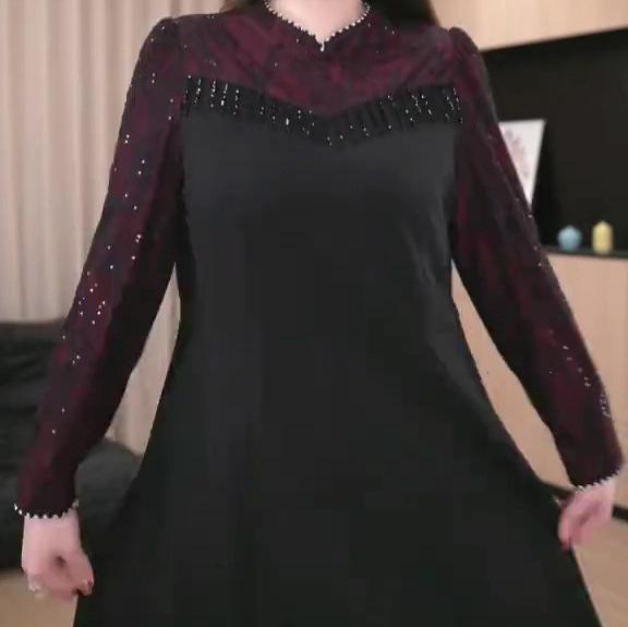 2025 Chinese Style Fashion Plus Size Evening Dress for Women