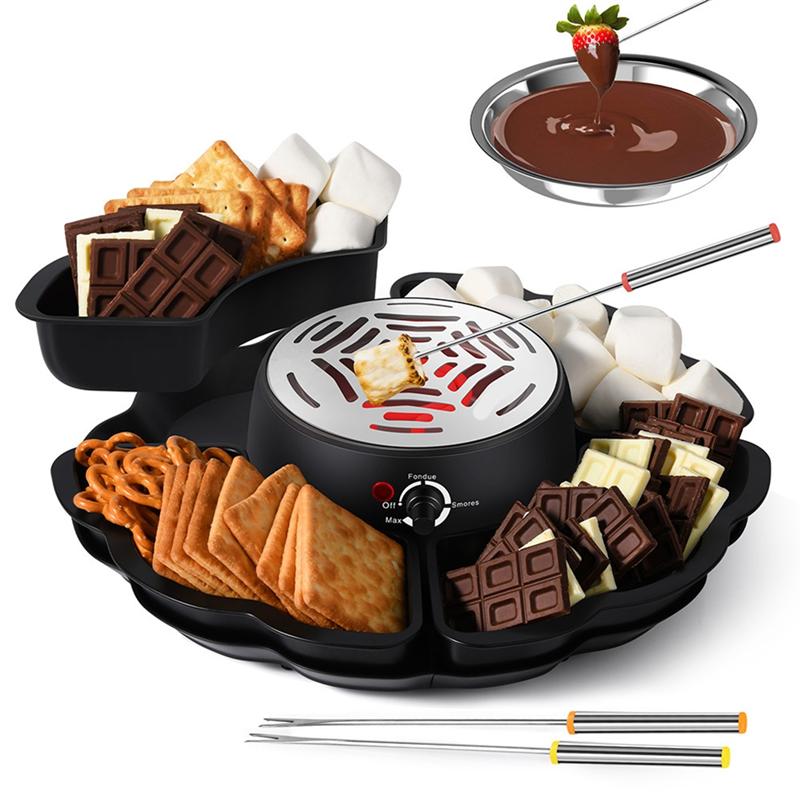A96K-Tabletop Electric Marshmallow Roaster Marshmallow Set No Flame Tabletop Marshmallow Roaster US Plug чёрный