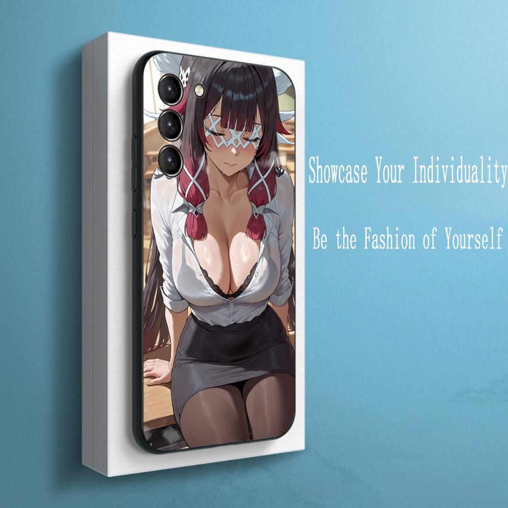 

Columbina genshin sexy girl pattern design Phone Case For Samsung Galaxy S25 S24 S23 S22 S21 S20 Plus Ultra Note20 Soft Black Galaxy S25 Ultra