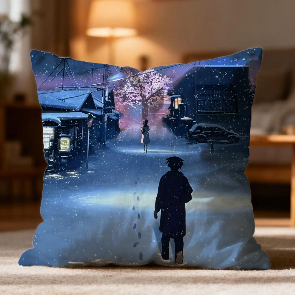 Hot F5 Centimeters Per Secondes Cushion Cover Soft Washable Pillow Case Multi-Scene for Couch Bed Travel Office Use