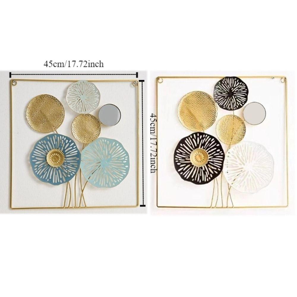 Minimalist Iron Art Pendant Nordic Style Metal Wall Art Wall Hanging Decorative  Hotel Lobby