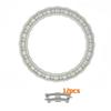 Big Building Block Light Gray Railroad Track Compatible Duplo Trains Parts Kit Platform Curved Track Toy Set For Children'S Gift