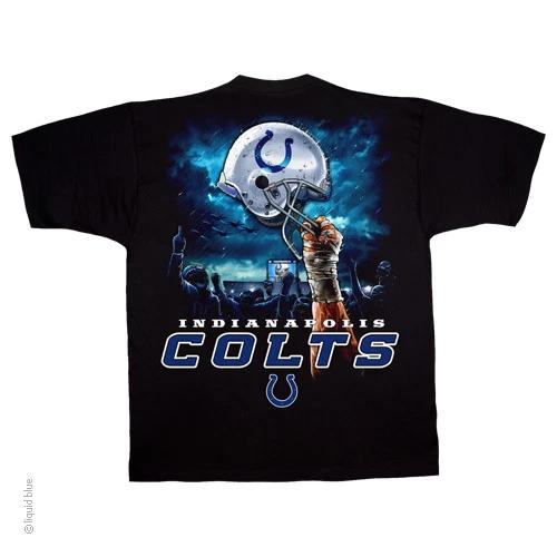 Новая футболка INDIANAPOLIS COLTS Новая с бирками SKY HELMET Черная футболка NFL M