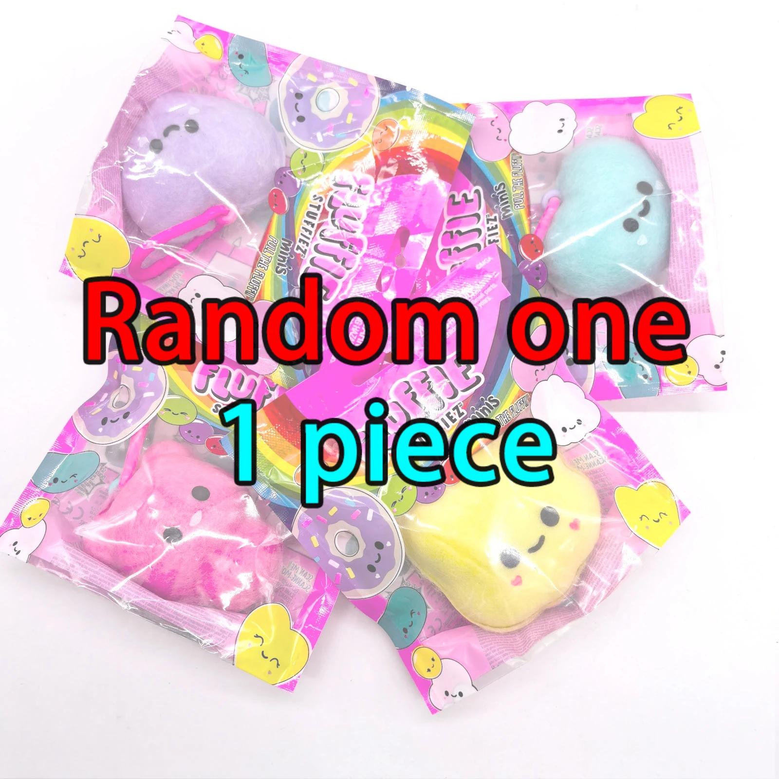 

Fluffie Stuffies Minis Сквиши Попкорн Донат Сюрприз Распаковка Мягкий и Сквиши Тактильная Игра Непоседа Детские Игрушки