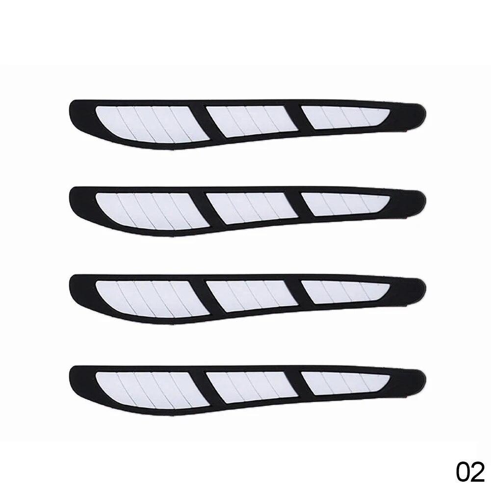4Pcs Car Door Edges Rearview Mirror Guard Strip Protector Anti-collision waterproof Car Stickers Car Accessories Exterior